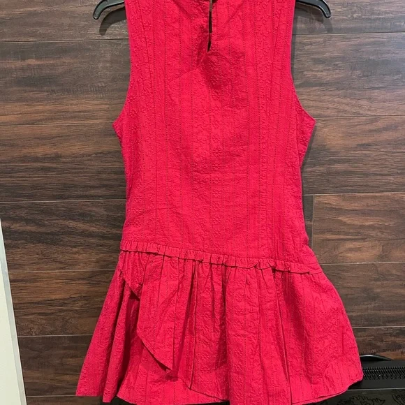 Princess Polly Red Textured Dress - Picture 2 of 7